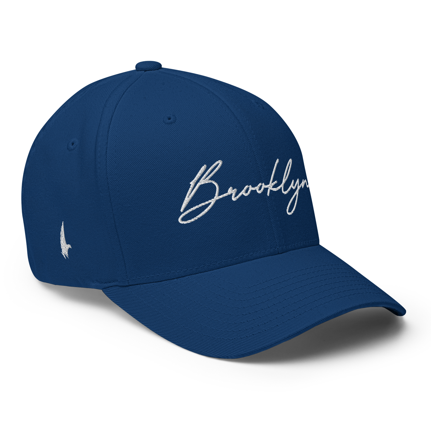 Loyalty Vibes Brooklyn Signature Series Fitted Hat Blue White Loyalty Vibes