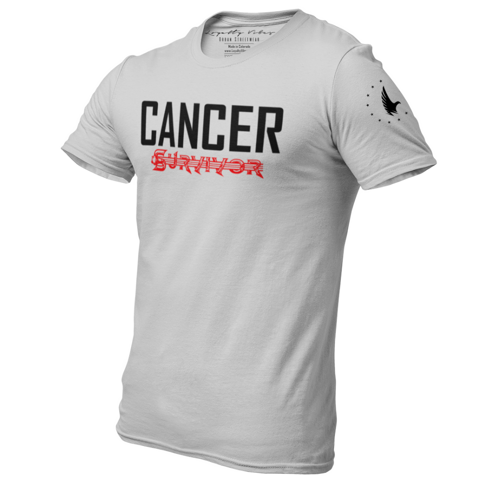 Loyalty Vibes Cancer Survivor Graphic T-Shirt Heather Grey Men's Loyalty Vibes