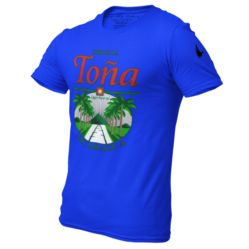 Loyalty Vibes Cerveza Nicaragua T-Shirt Blue Loyalty Vibes