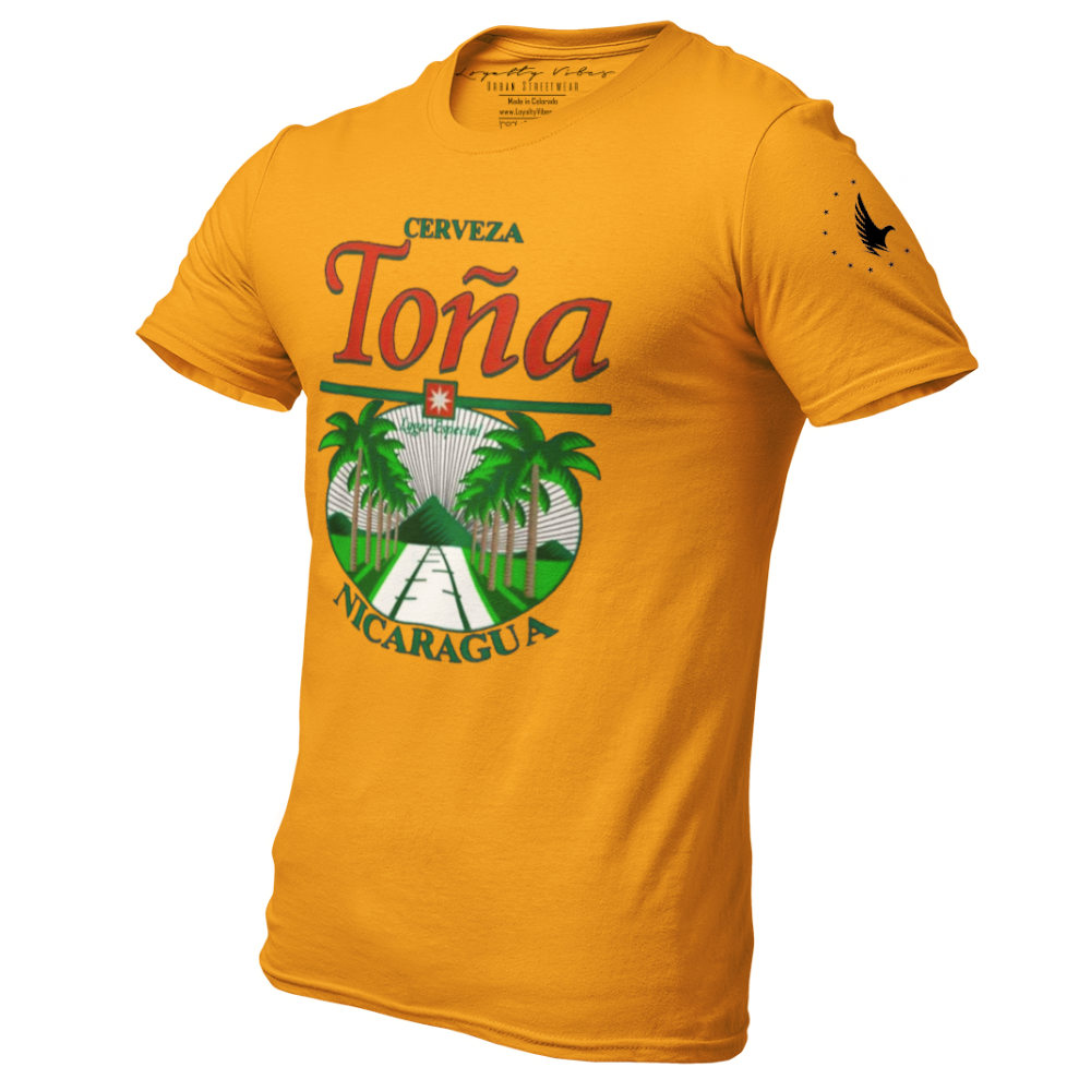 Loyalty Vibes Cerveza Nicaragua T-Shirt Gold Loyalty Vibes