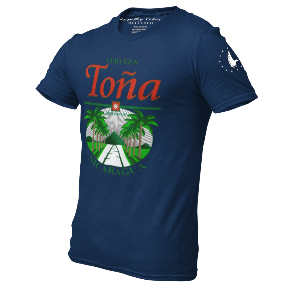 Loyalty Vibes Cerveza Nicaragua T-Shirt Navy Loyalty Vibes