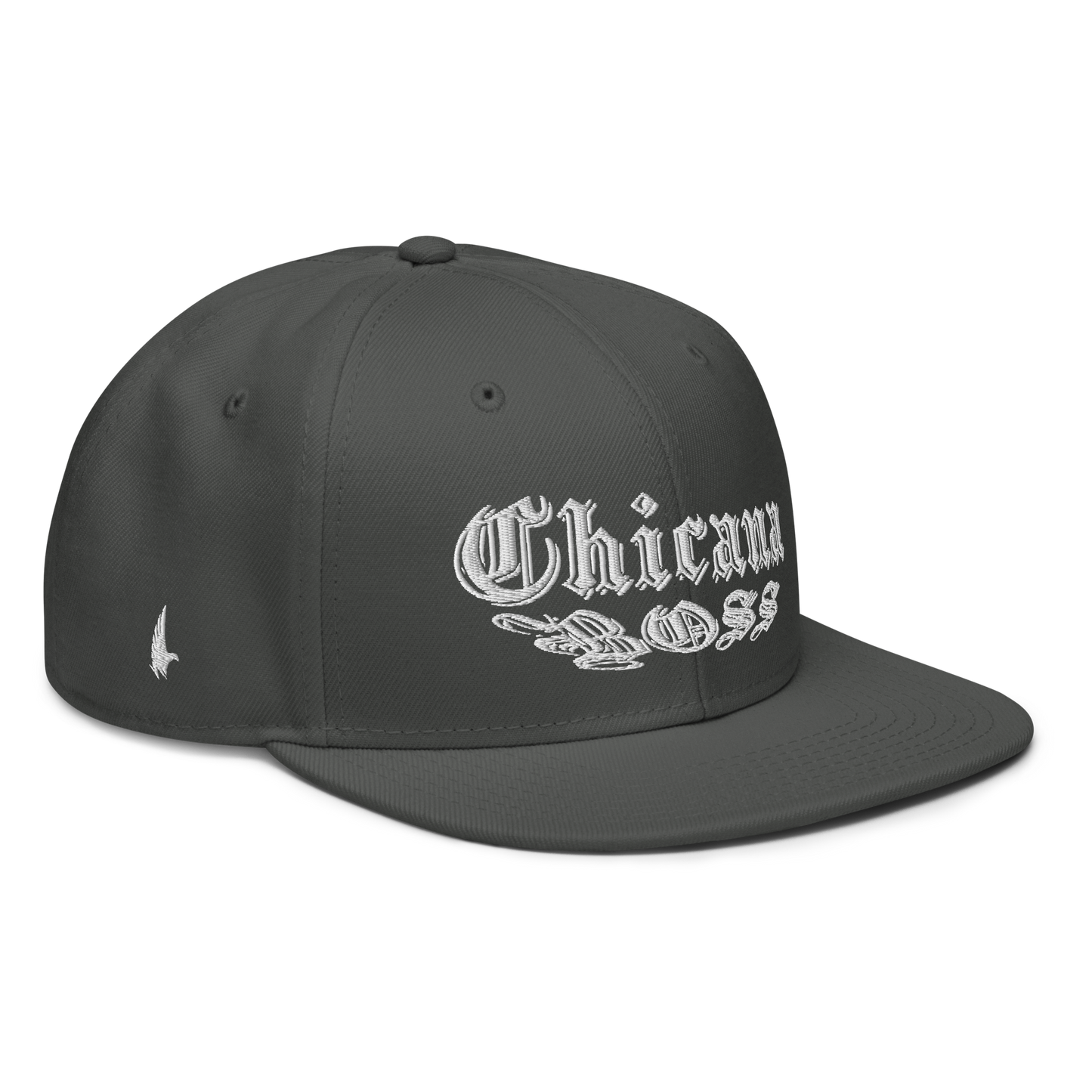 Loyalty Vibes Chicana Boss Snapback Hat Charcoal Grey OS Loyalty Vibes