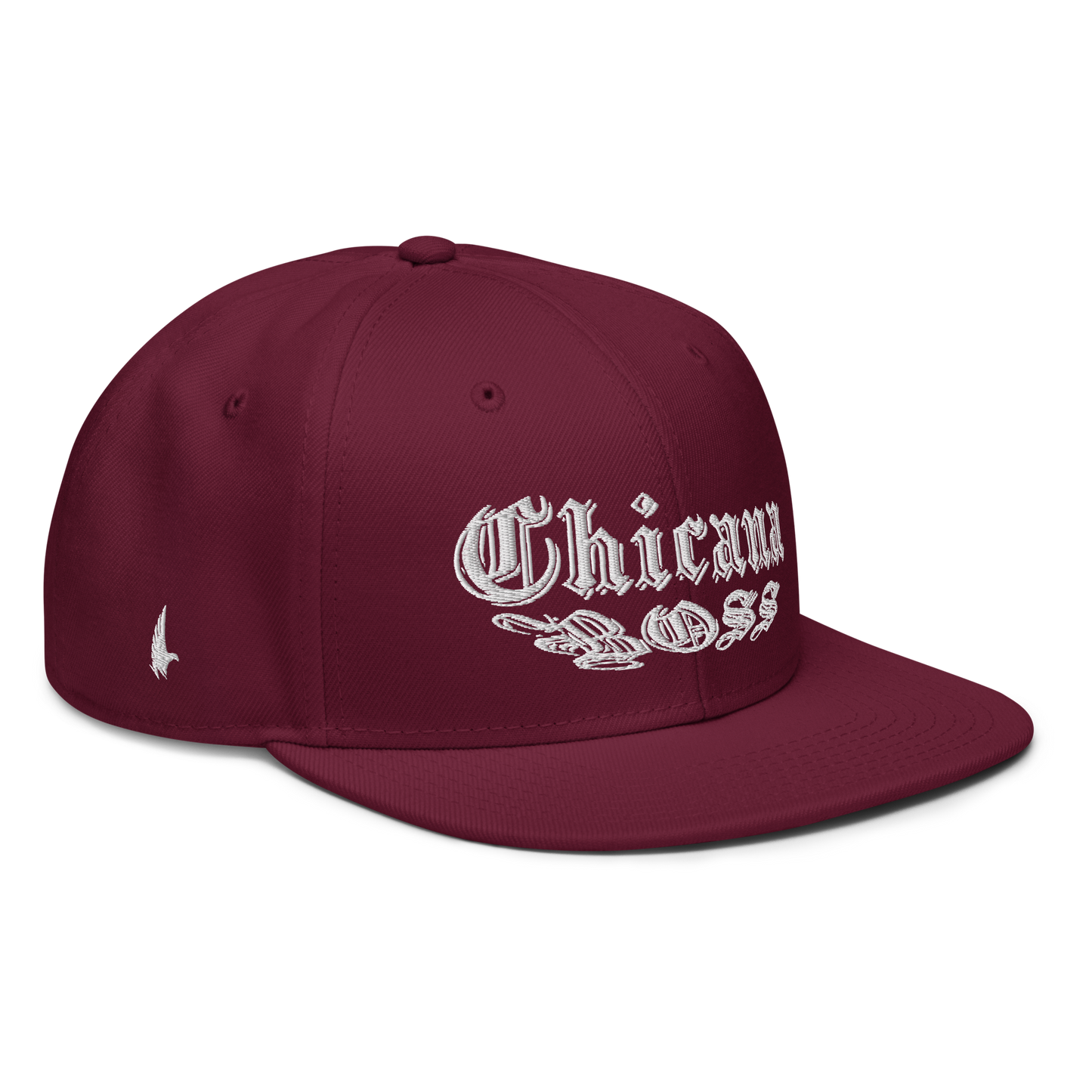 Loyalty Vibes Chicana Boss Snapback Hat Maroon OS Loyalty Vibes