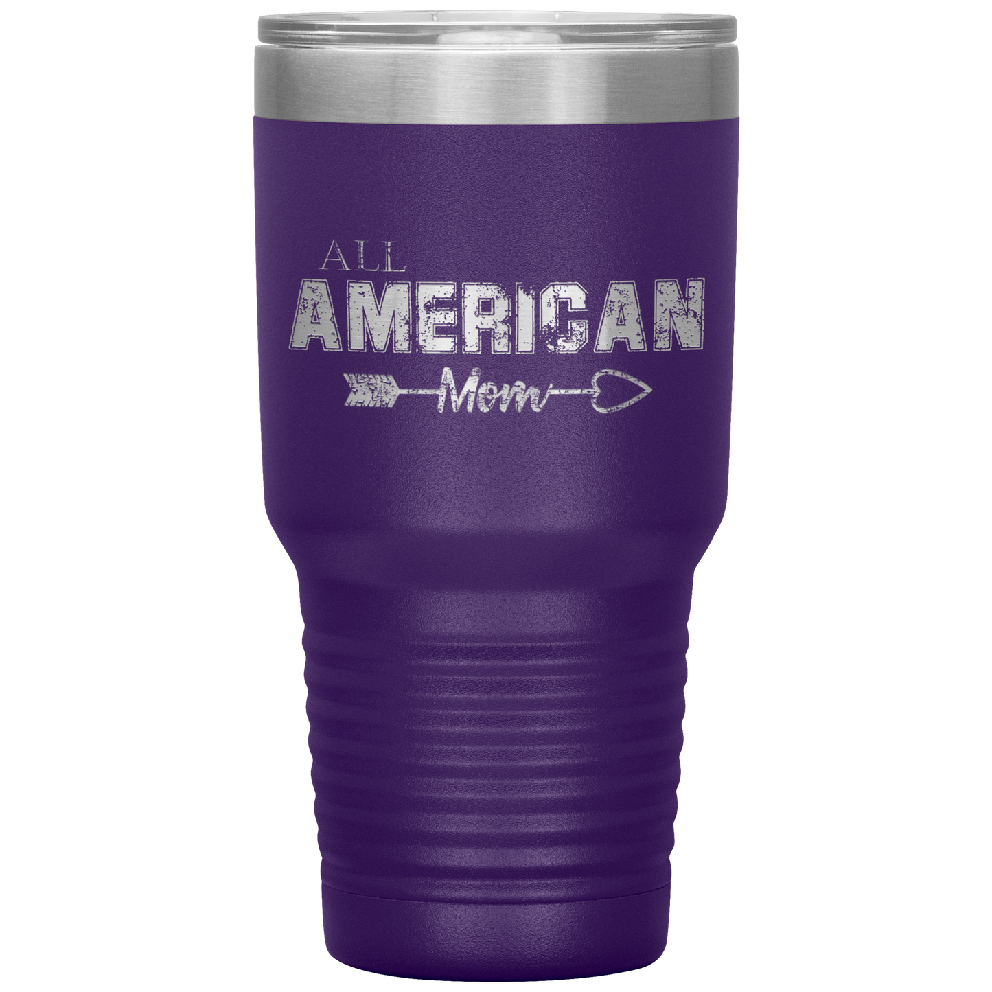 Loyalty Vibes All American Mom Tumbler Purple