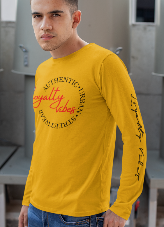 Classic Graphic Logo Long Sleeve Gold Loyalty Vibes