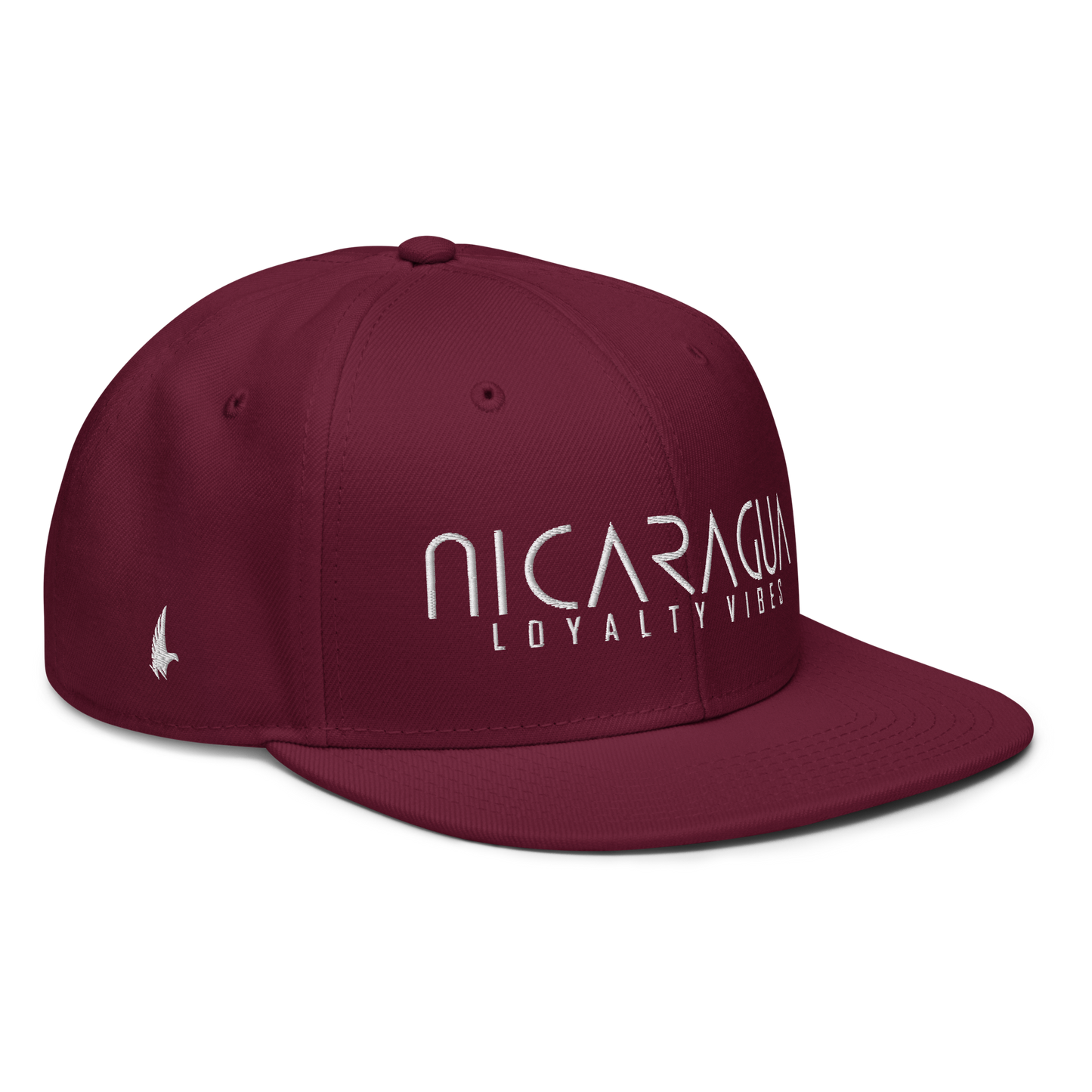 Loyalty Vibes Classic Nicaragua Snapback Hat Maroon OS Loyalty Vibes