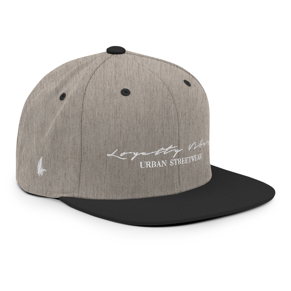 Loyalty Vibes Loyalty Vibes Classic Logo Snapback Hat Heather Black