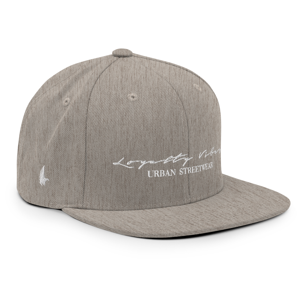 Loyalty Vibes Loyalty Vibes Classic Logo Snapback Hat Heather Grey