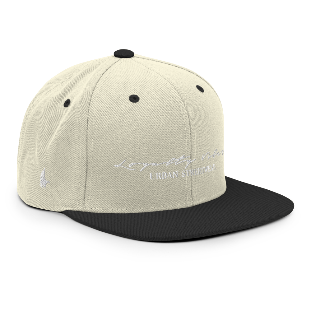 Loyalty Vibes Loyalty Vibes Classic Logo Snapback Hat Natural Black