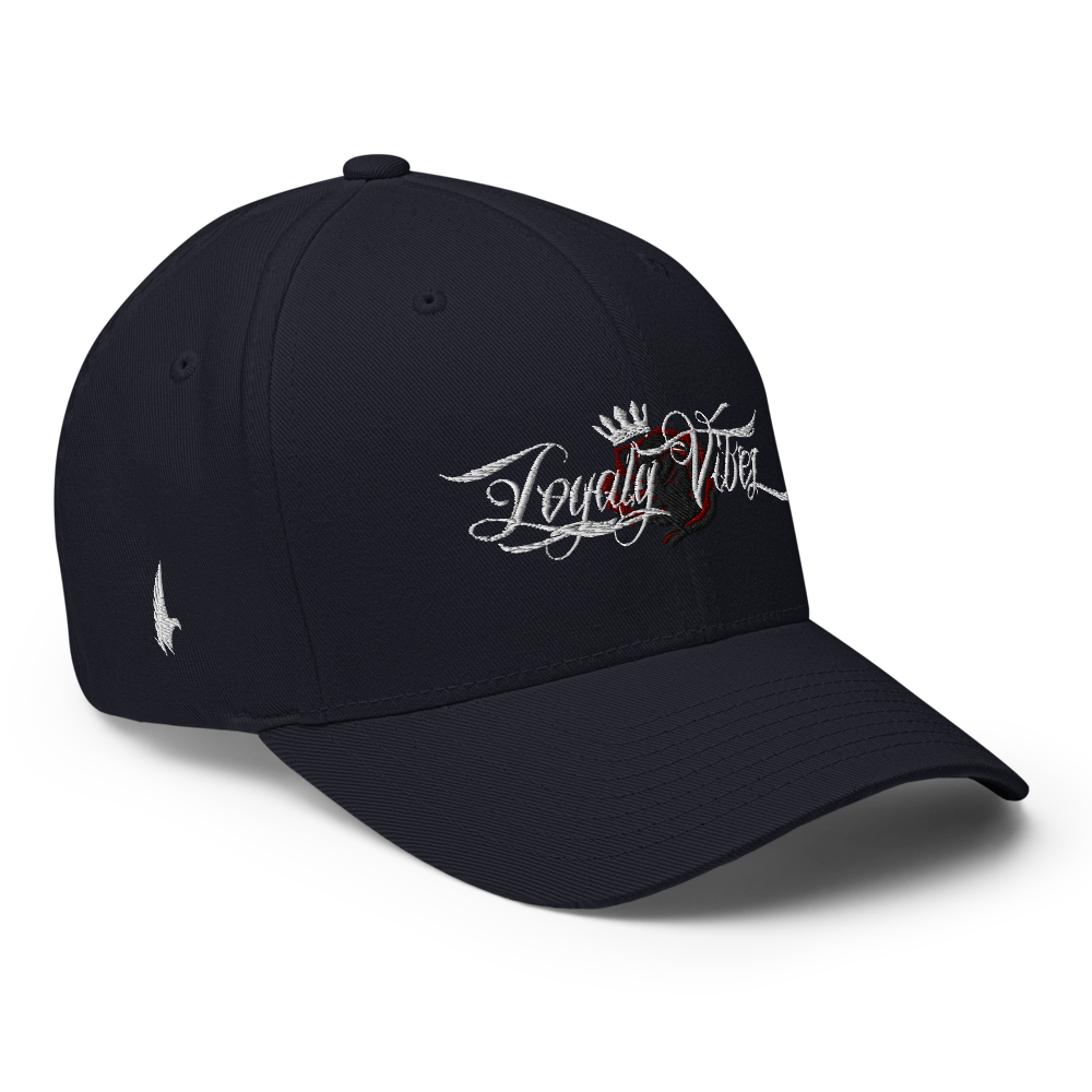 Loyalty Vibes Loyalty Vibes Fitted Hat Navy Blue
