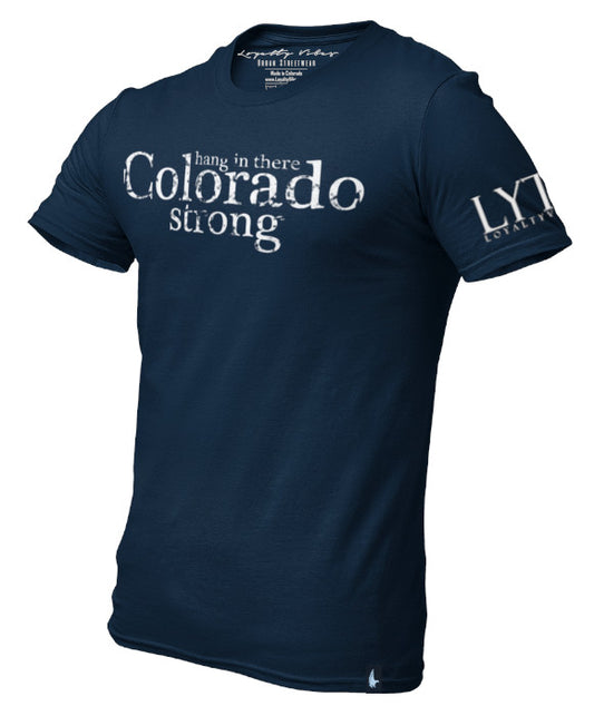 Loyalty Vibes Colorado Strong T-Shirt Navy Blue Loyalty Vibes
