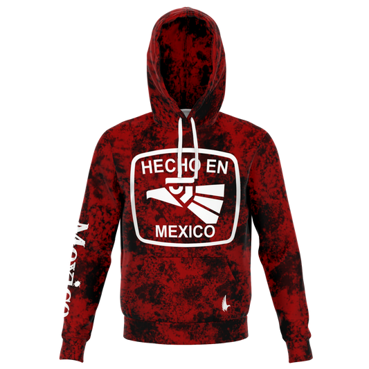 Hecho En Mexico Hoodie - Red Caribbean Red Loyalty Vibes