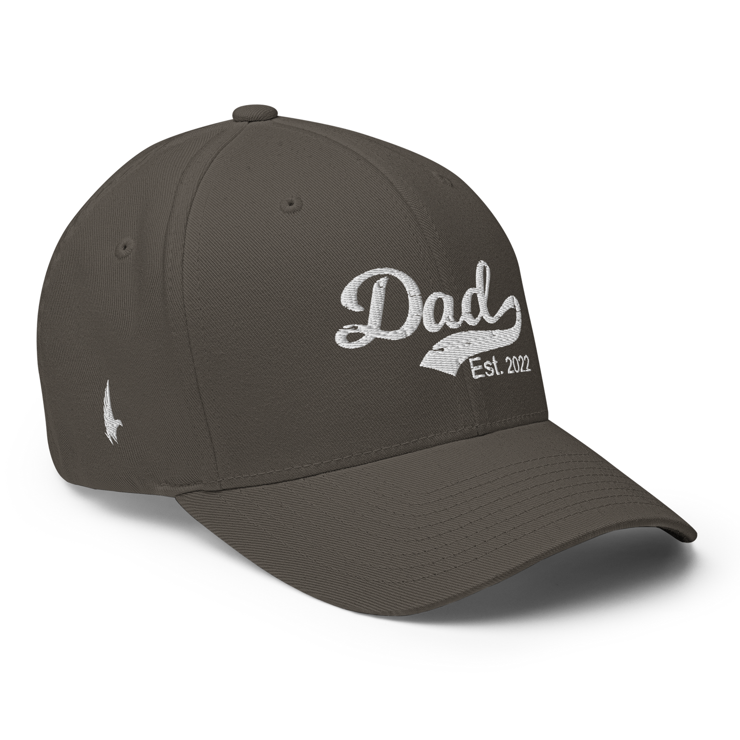Loyalty Vibes Dad Est 2022 Fitted Hat Charcoal Grey Loyalty Vibes