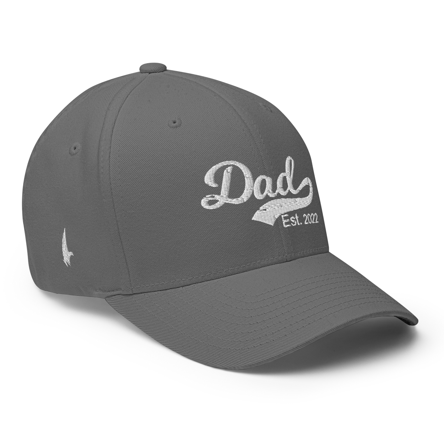 Loyalty Vibes Dad Est 2022 Fitted Hat Grey Loyalty Vibes