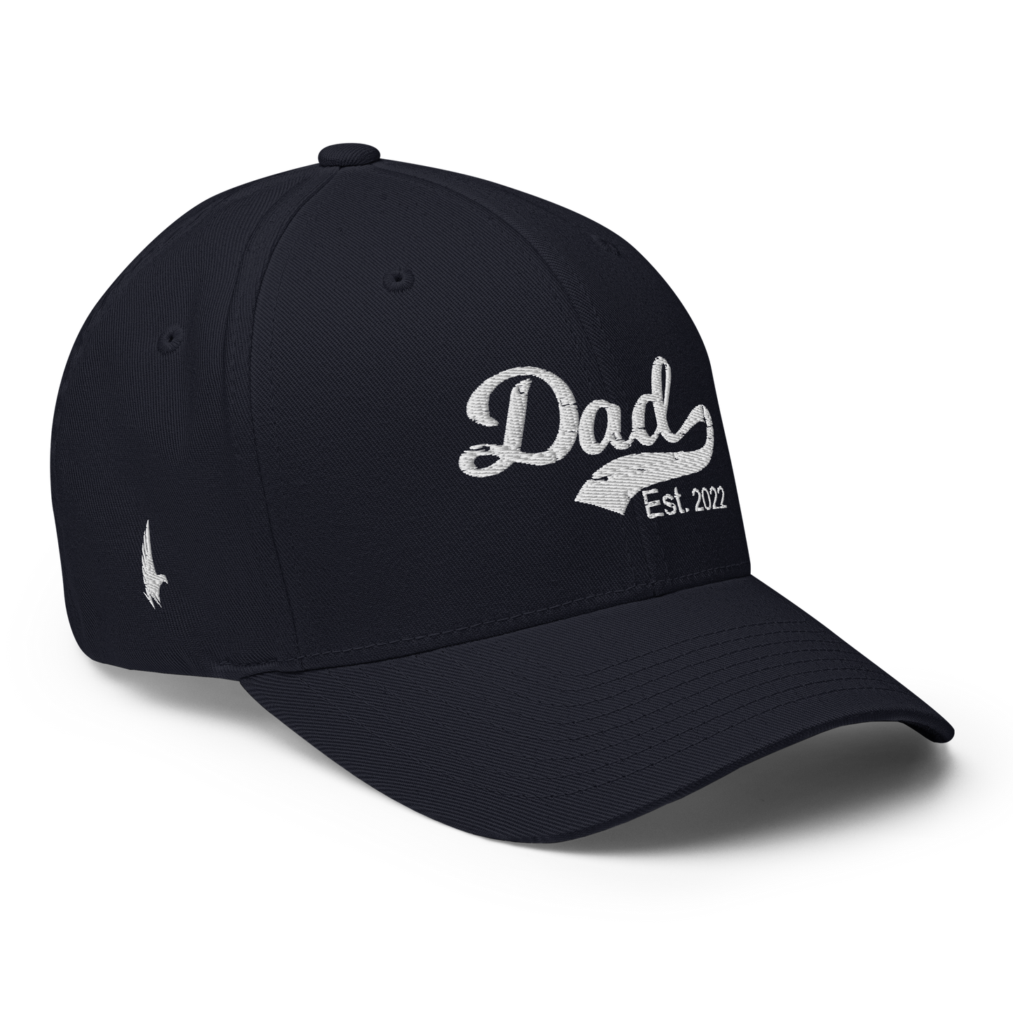 Loyalty Vibes Dad Est 2022 Fitted Hat Navy Loyalty Vibes