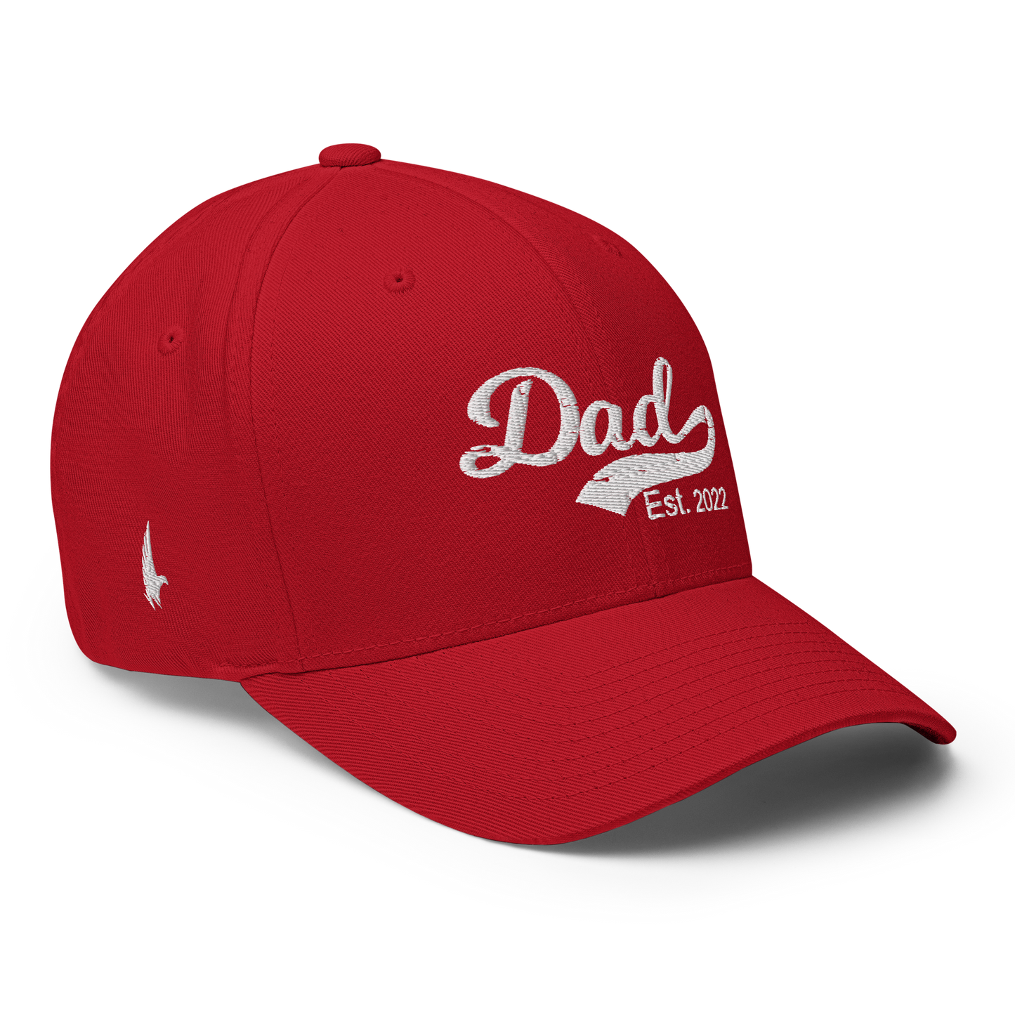 Loyalty Vibes Dad Est 2022 Fitted Hat Red Loyalty Vibes