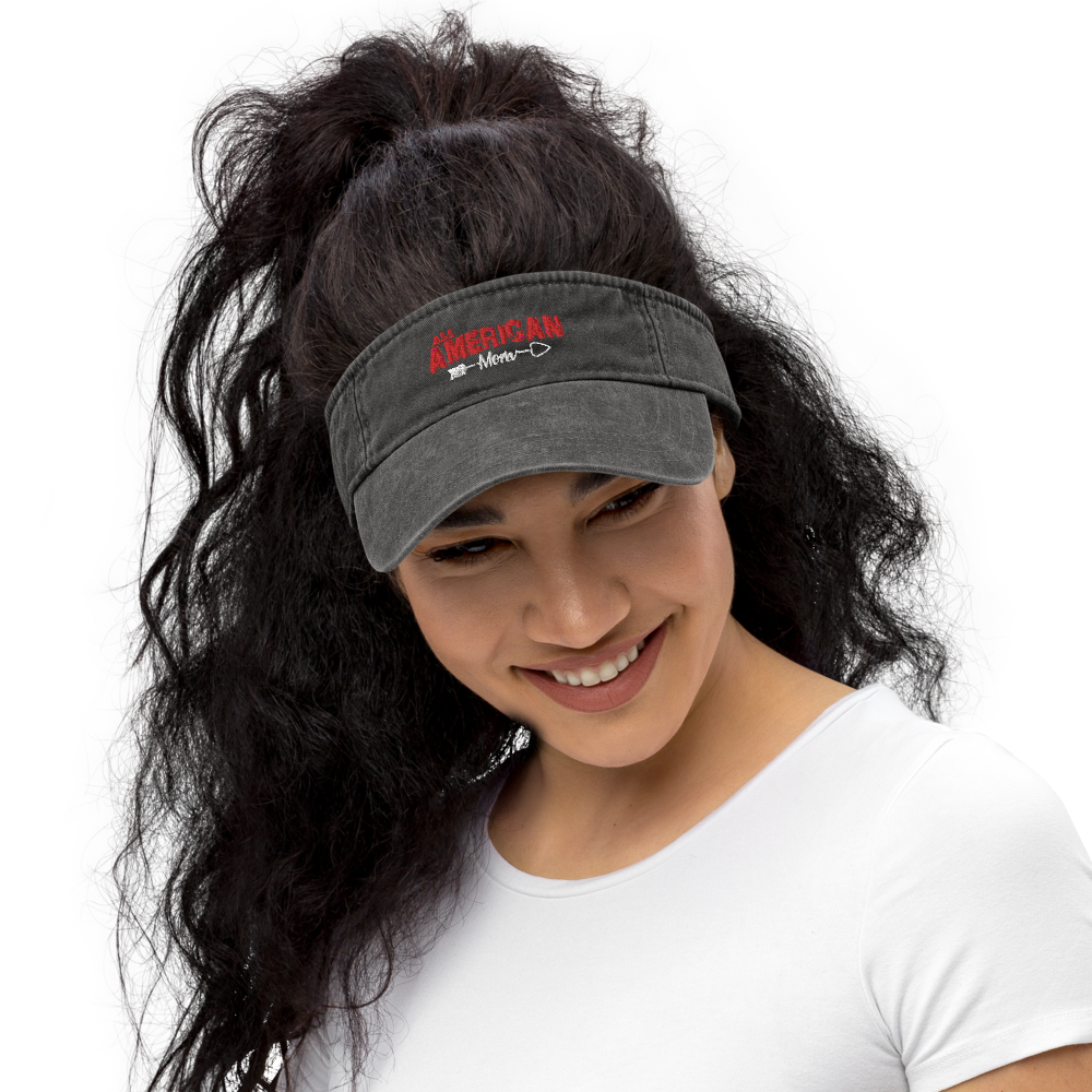 Vintage All American Mom Sun Visor Loyalty Vibes