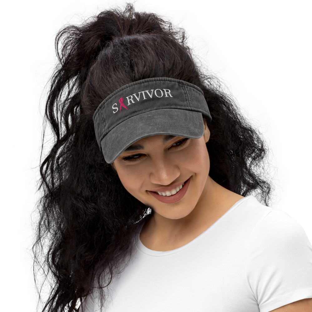 Vintage Breast Cancer Survivor Sun Visor - Loyalty Vibes