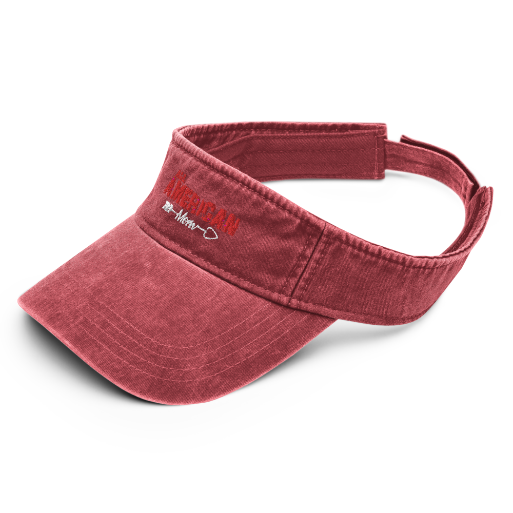 Vintage All American Mom Sun Visor Loyalty Vibes