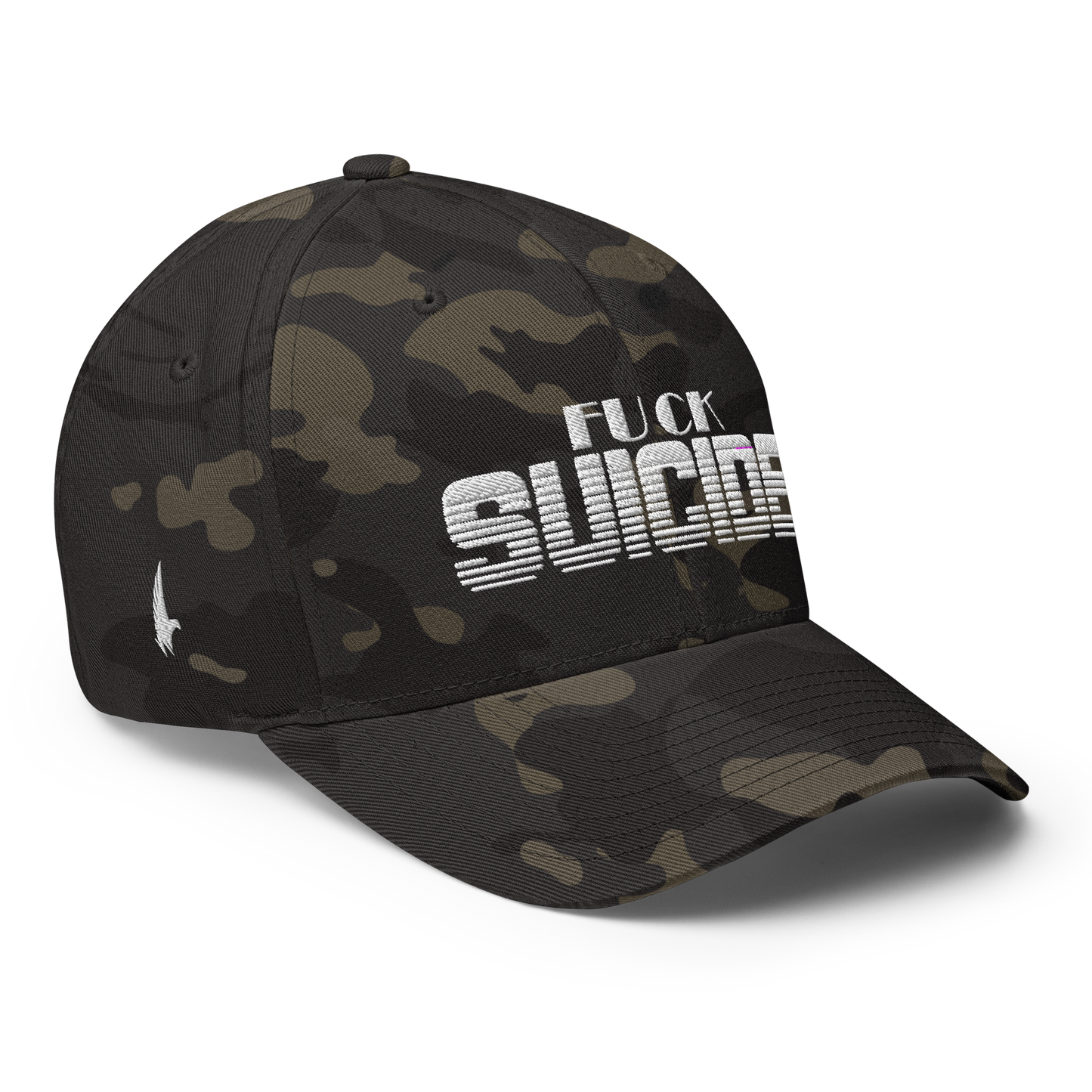 Loyalty Vibes Fk Suicide Fitted Hat Urban Camo Fitted Loyalty Vibes