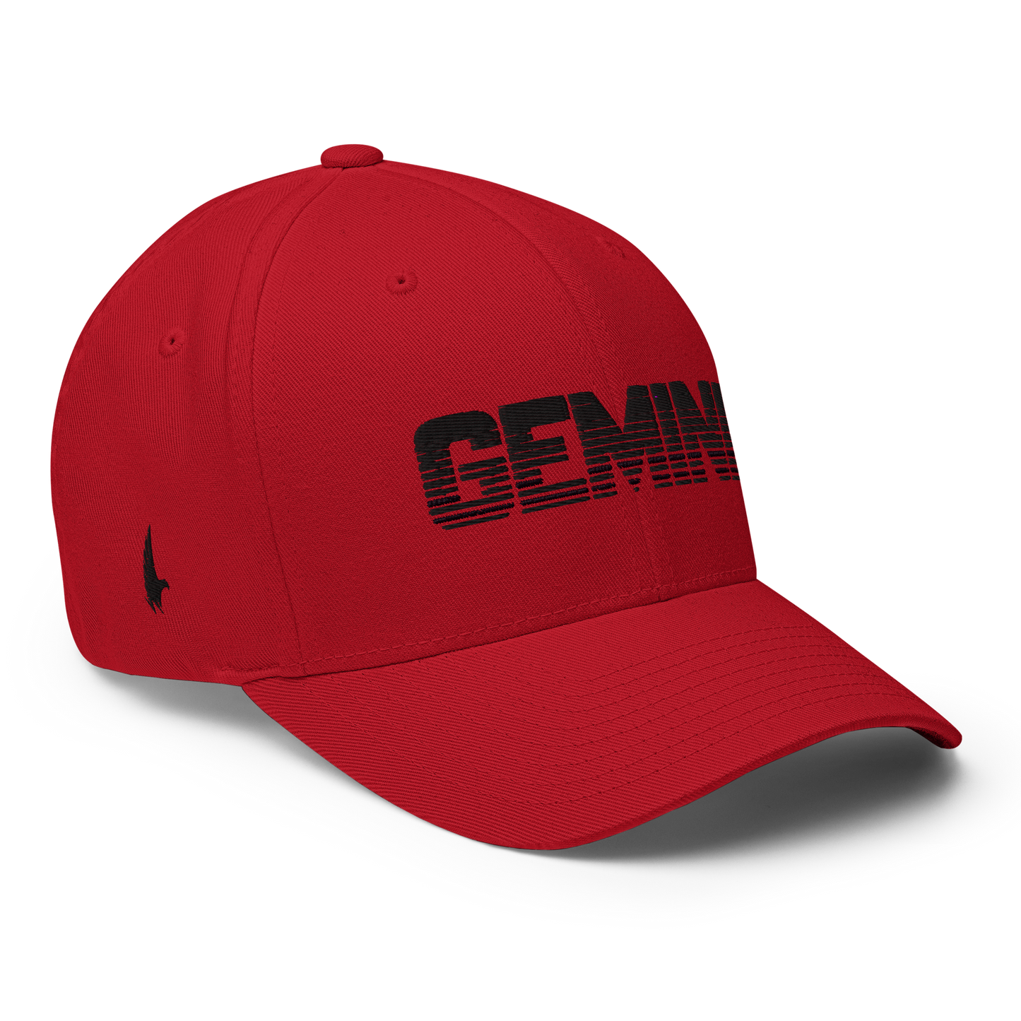 Loyalty Vibes Gemini Fitted Hat Red Black Loyalty Vibes