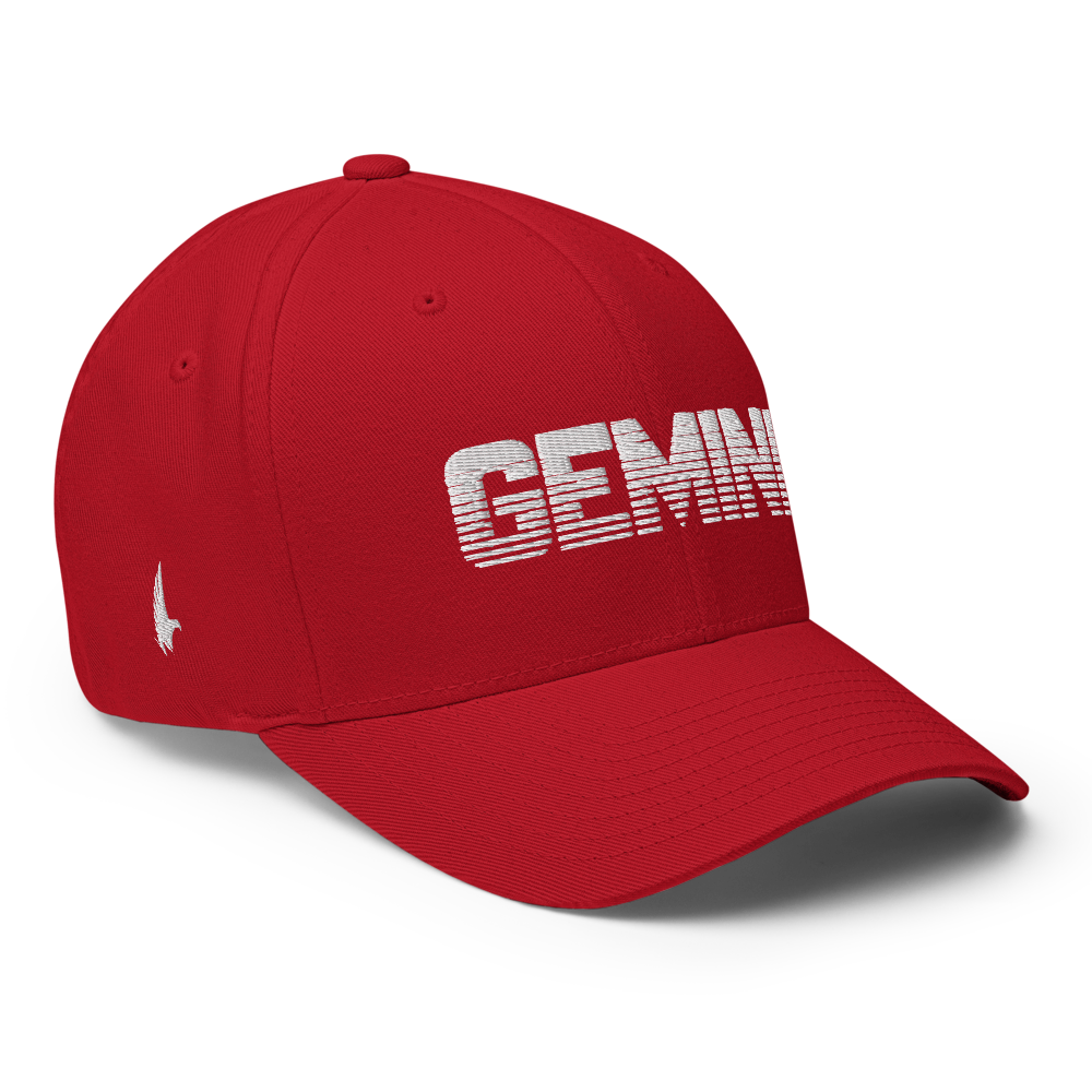 Loyalty Vibes Gemini Fitted Hat Red Loyalty Vibes