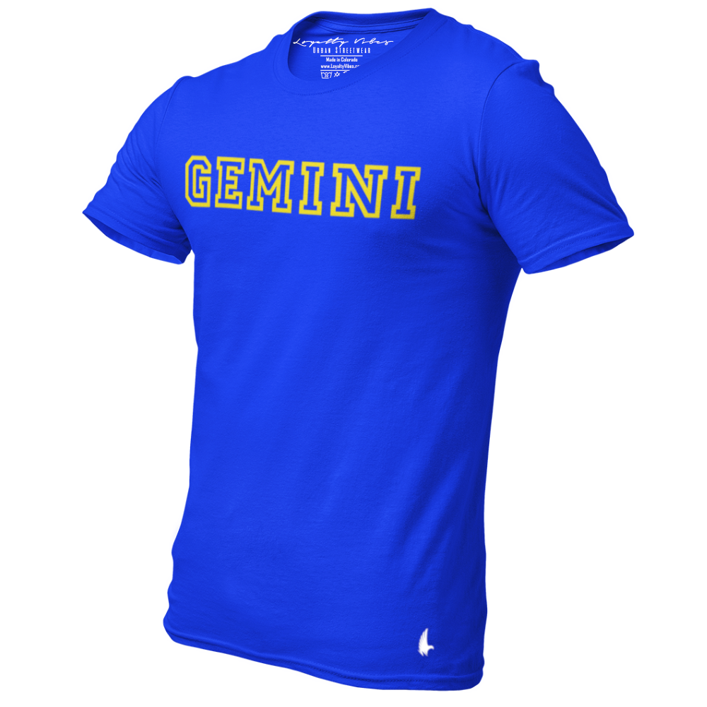 Loyalty Vibes Loyalty Vibes Gemini Legacy Graphic T-Shirt Blue Men's