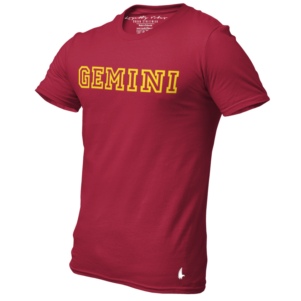 Loyalty Vibes Loyalty Vibes Gemini Legacy Graphic T-Shirt Maroon Men's