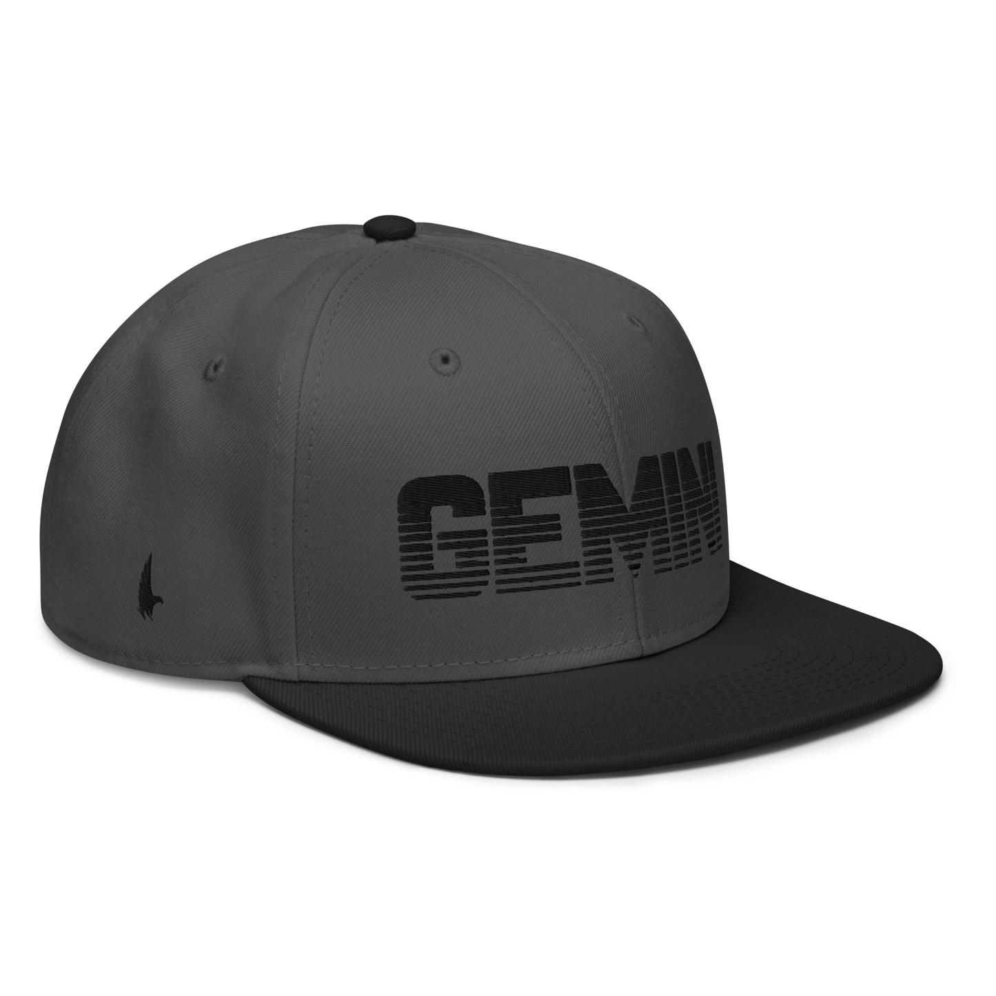 Loyalty Vibes Loyalty Vibes Gemini Snapback Hat Charcoal Gray Black