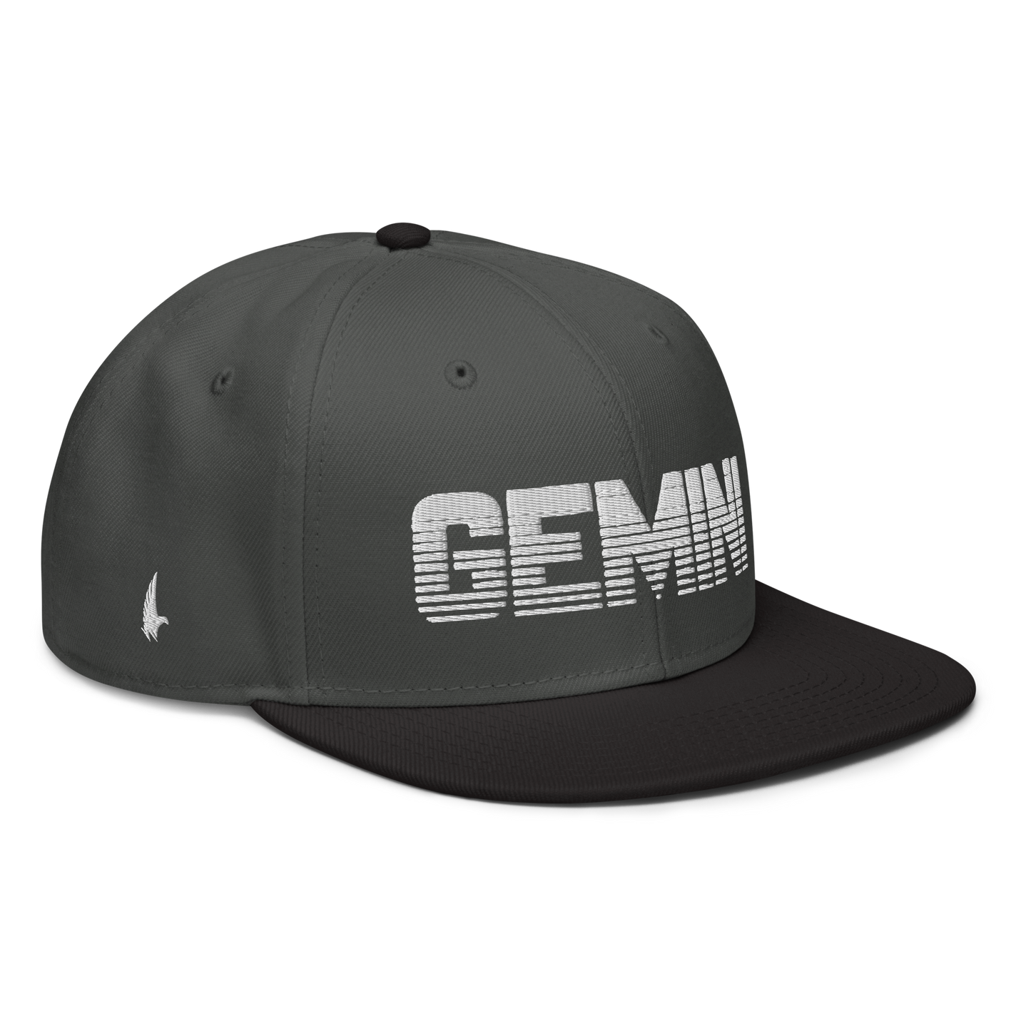 Loyalty Vibes Loyalty Vibes Gemini Snapback Hat Charcoal Gray White