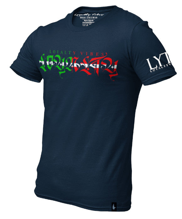 Gente Graphic Tee Navy Blue - Loyalty Vibes