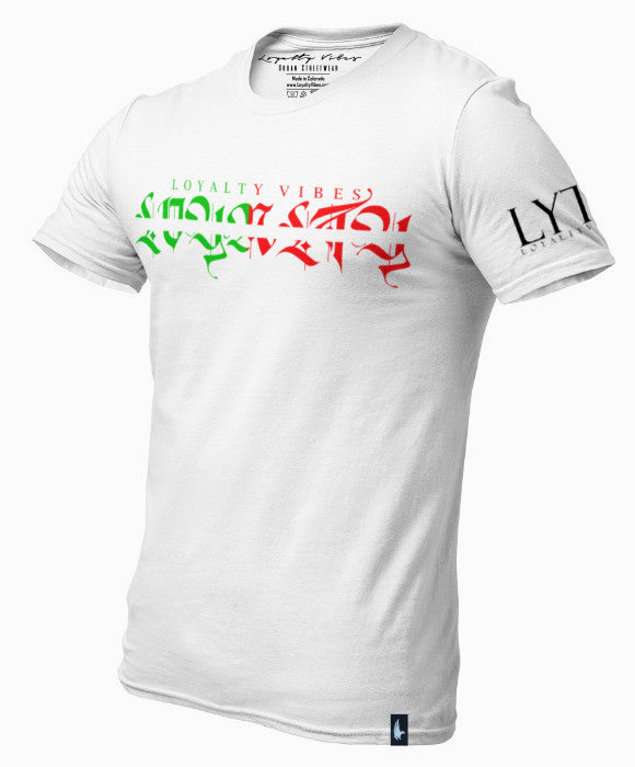 Gente Graphic Tee White - Loyalty Vibes