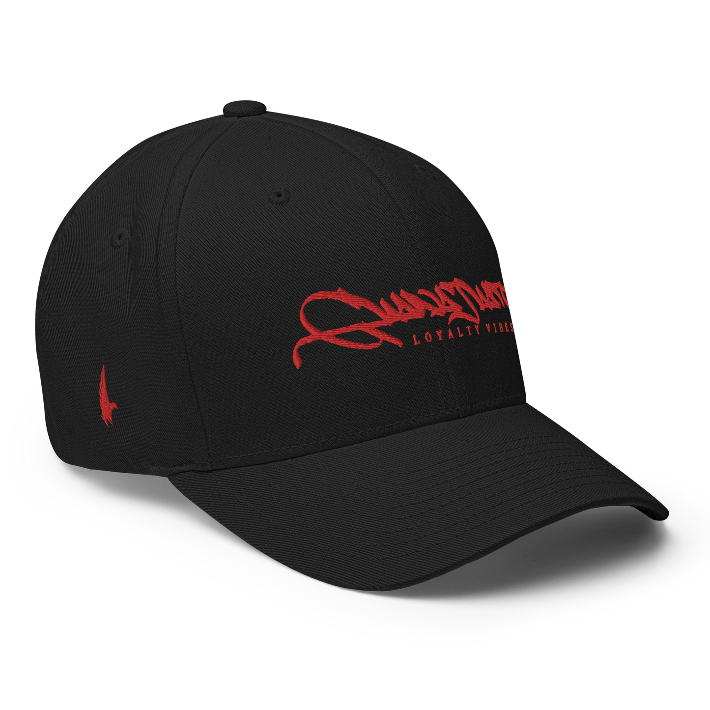 Loyalty Vibes Guanajuato Fitted Hat Black Red Loyalty Vibes
