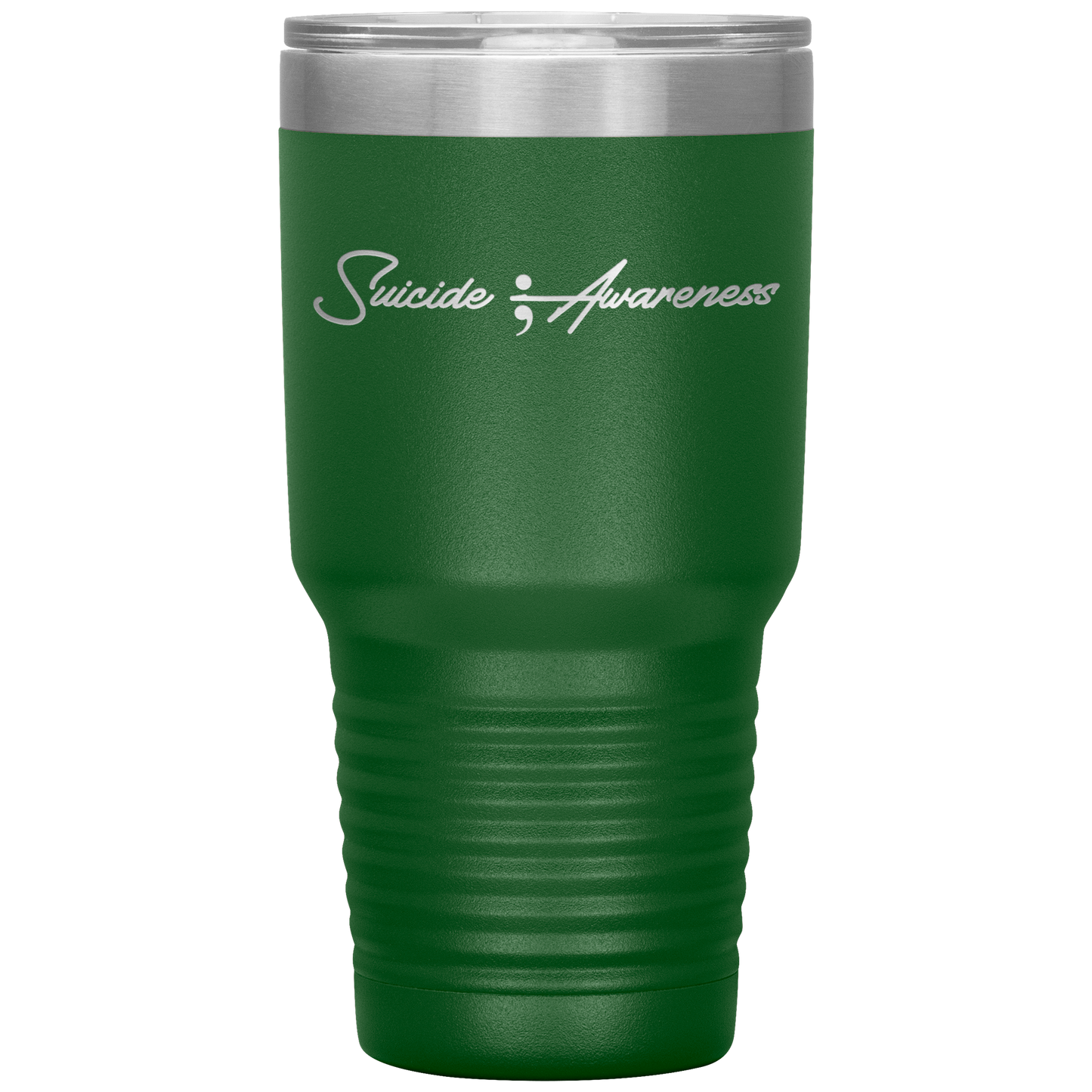 Suicide Awareness Tumbler Green Loyalty Vibes