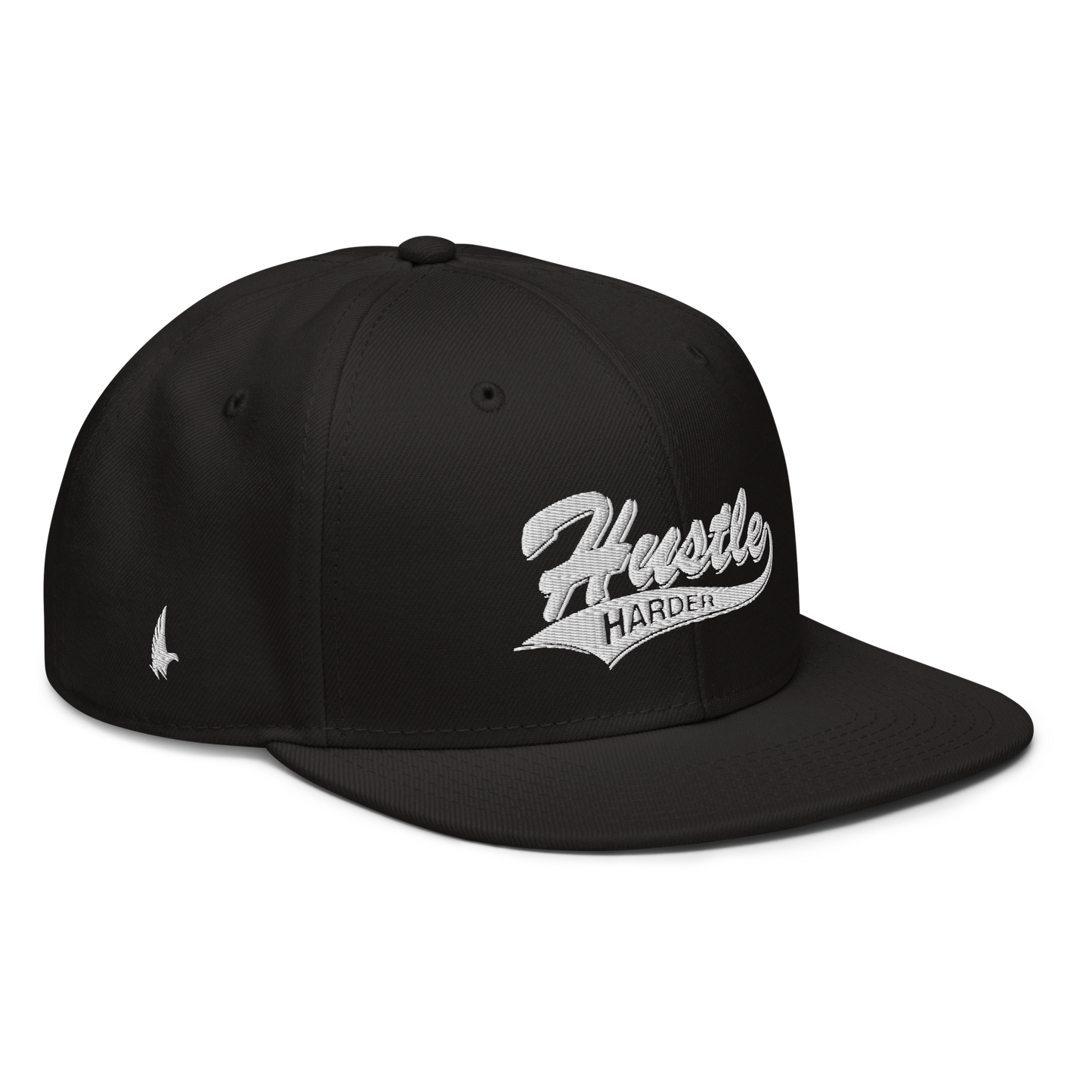 Loyalty Vibes Loyalty Vibes Hustle Harder Snapback Hat Black White OS