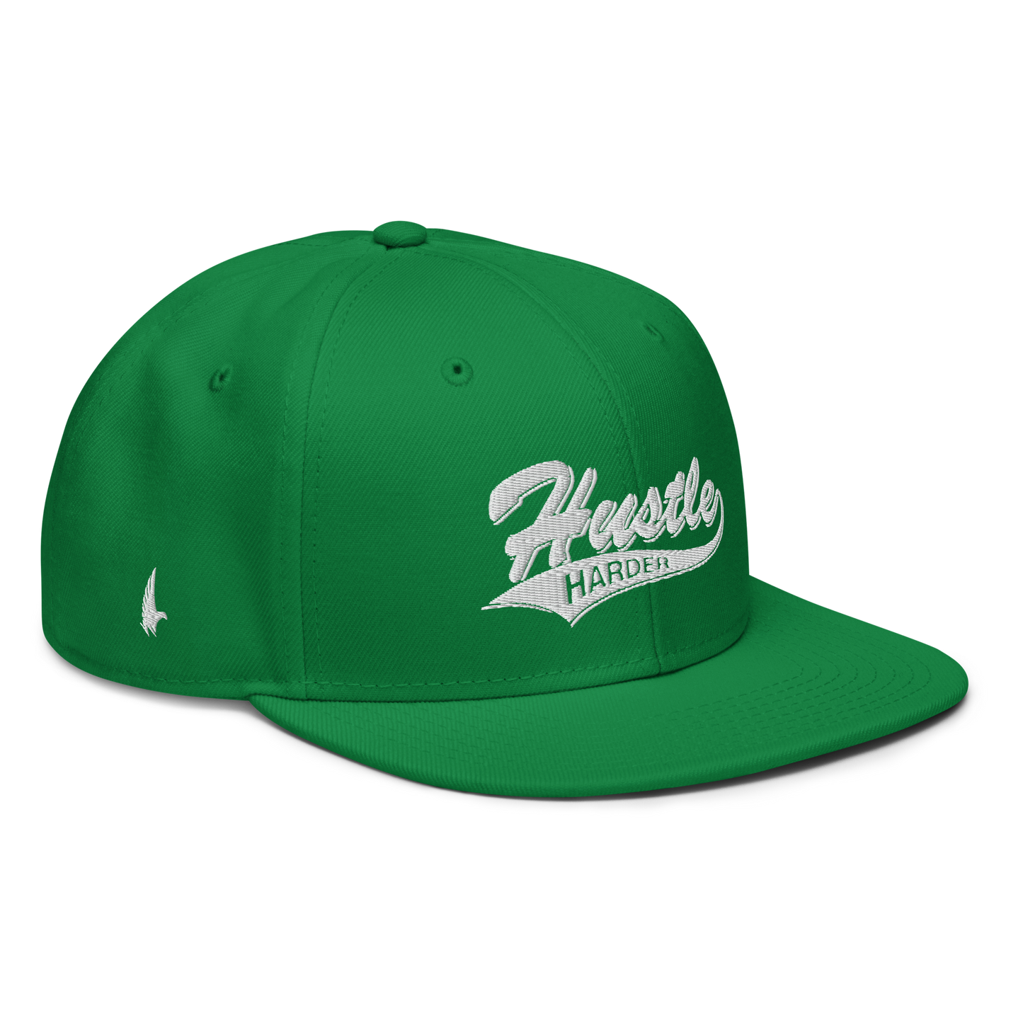 Loyalty Vibes Loyalty Vibes Hustle Harder Snapback Hat Green White OS