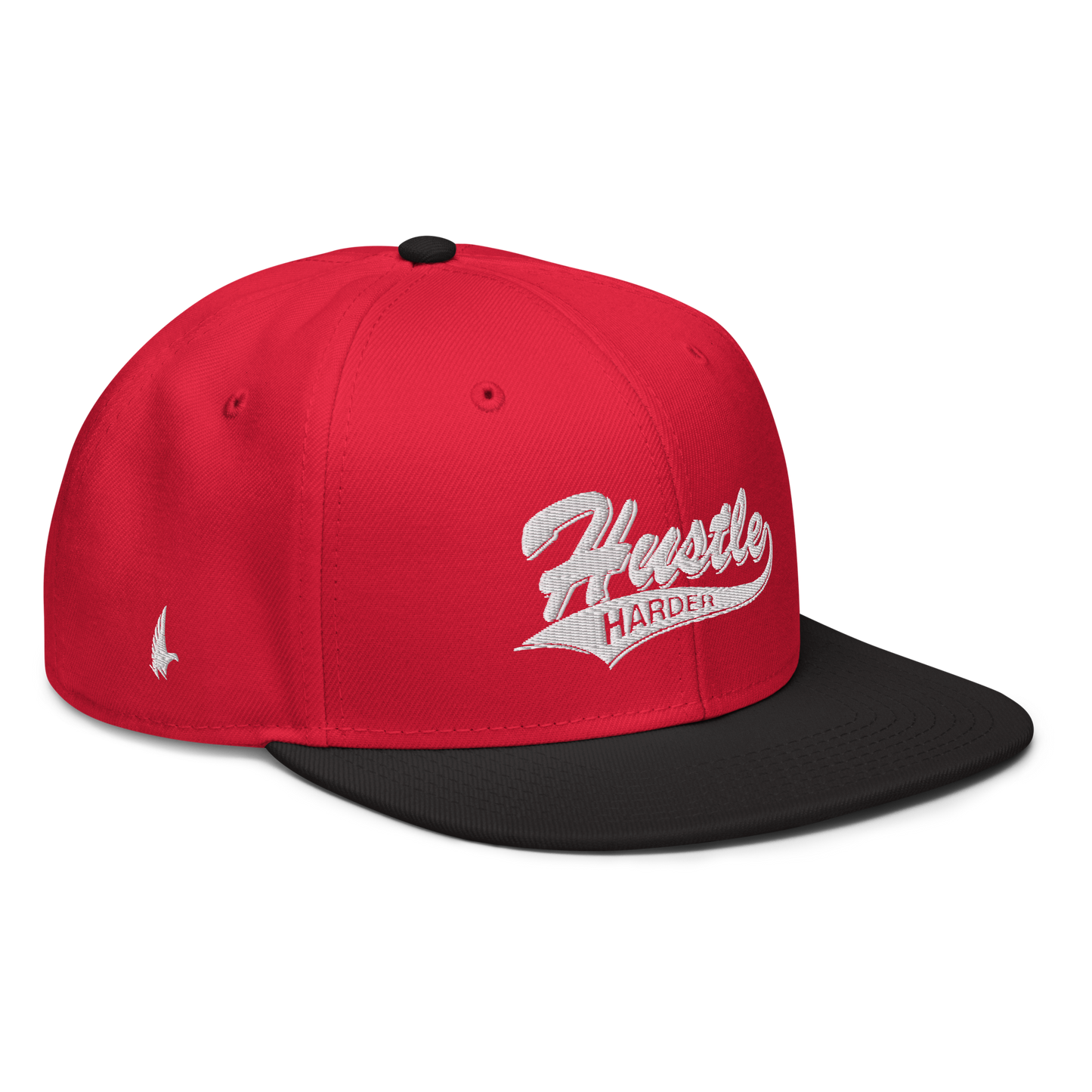 Loyalty Vibes Loyalty Vibes Hustle Harder Snapback Hat Red White Black OS