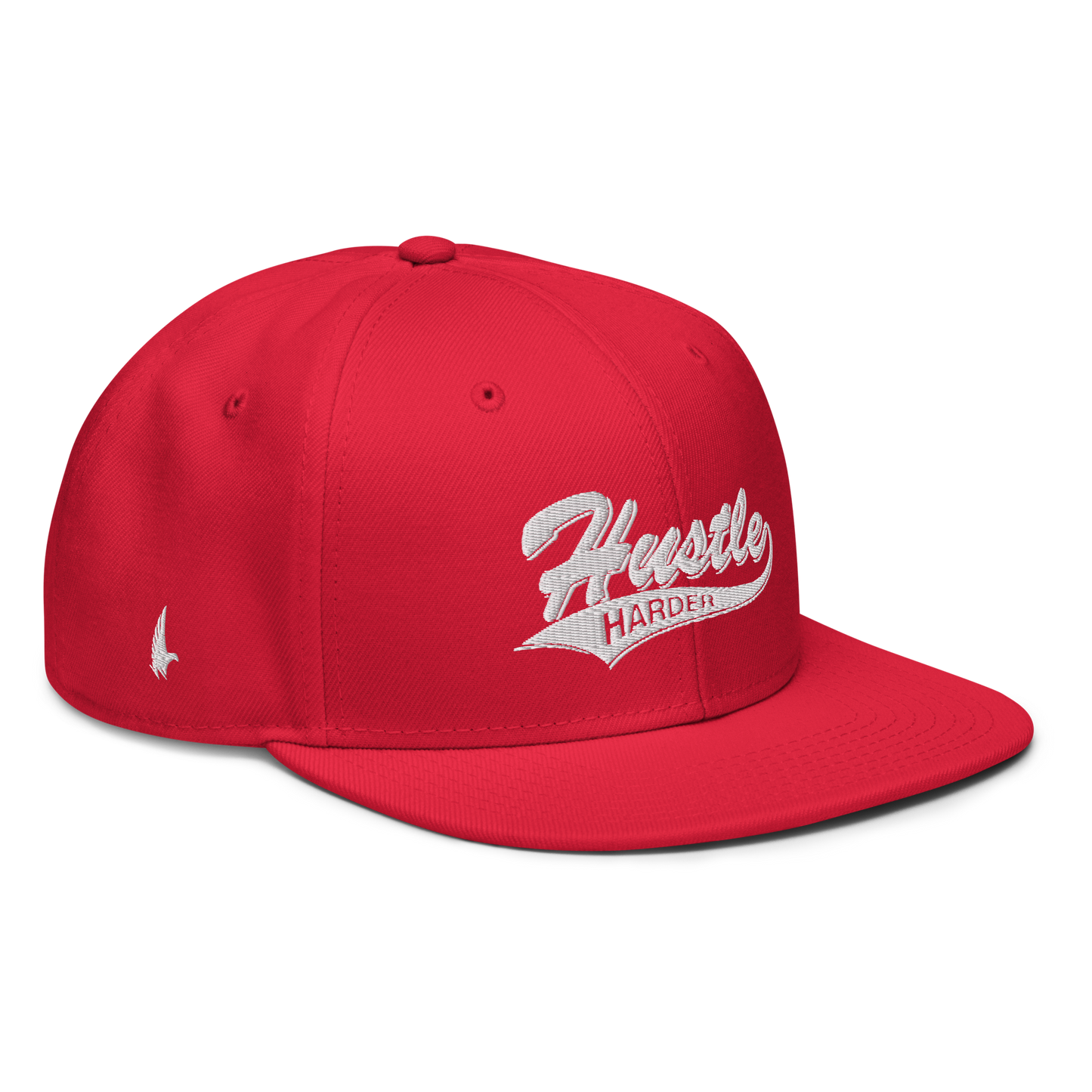 Loyalty Vibes Loyalty Vibes Hustle Harder Snapback Hat Red White OS