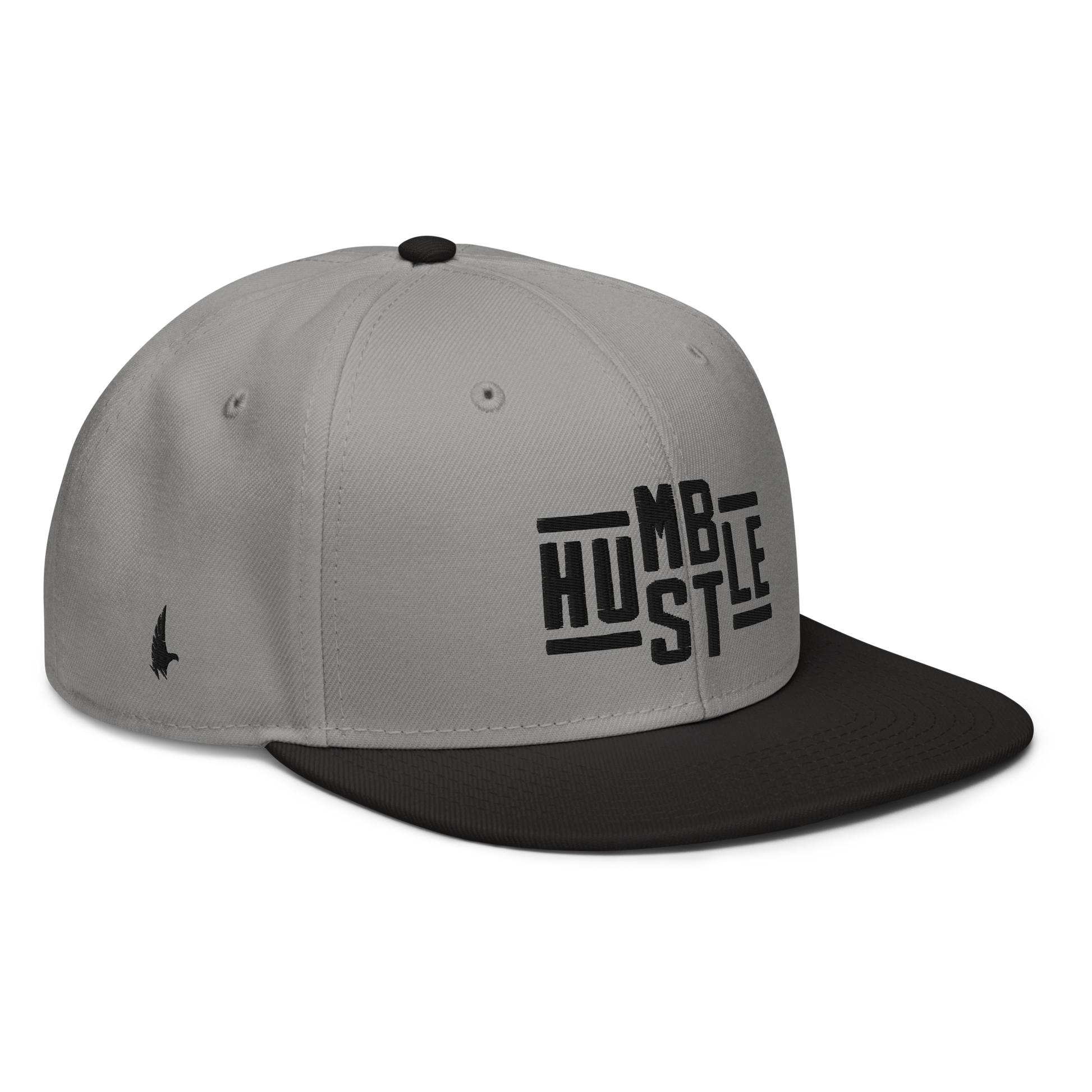 Loyalty Vibes Hustle Snapback Hat Gray Black Black OS Loyalty Vibes