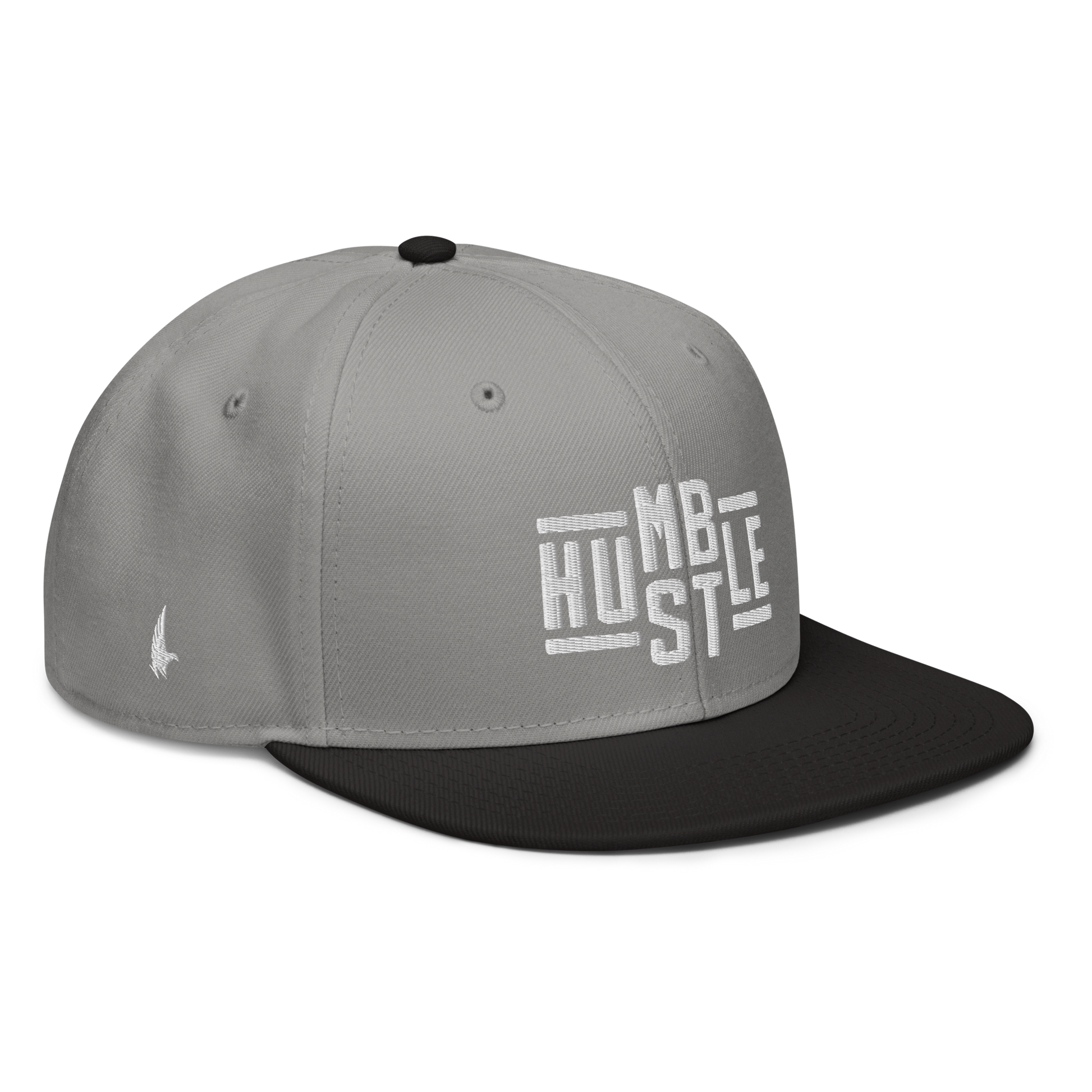 Loyalty Vibes Hustle Snapback Hat Gray White Black OS Loyalty Vibes
