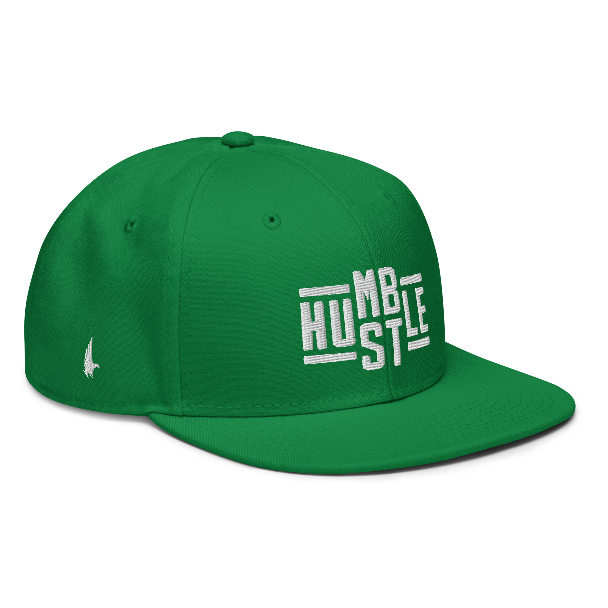 Loyalty Vibes Hustle Snapback Hat Green White OS Loyalty Vibes