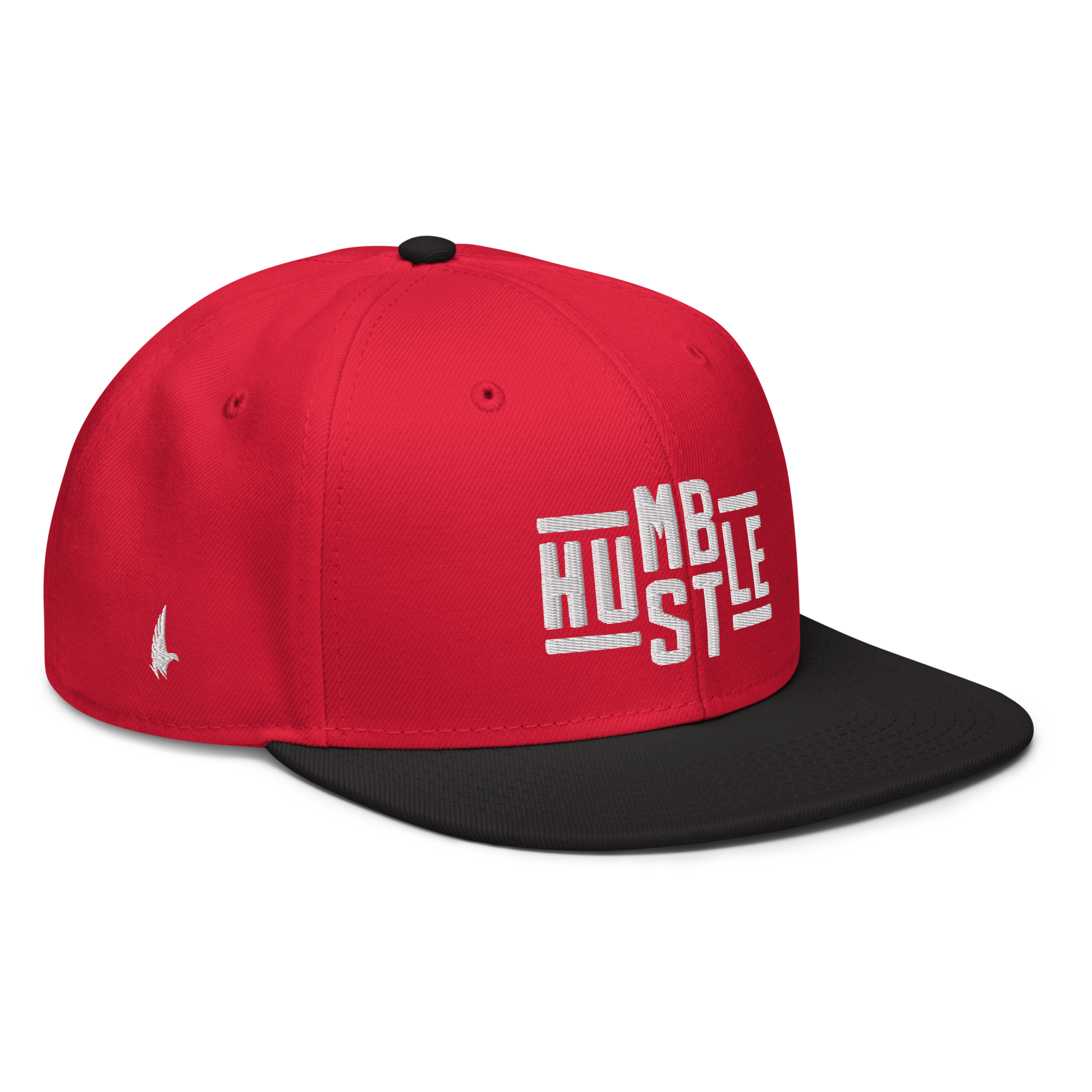 Loyalty Vibes Hustle Snapback Hat Red White Black OS Loyalty Vibes