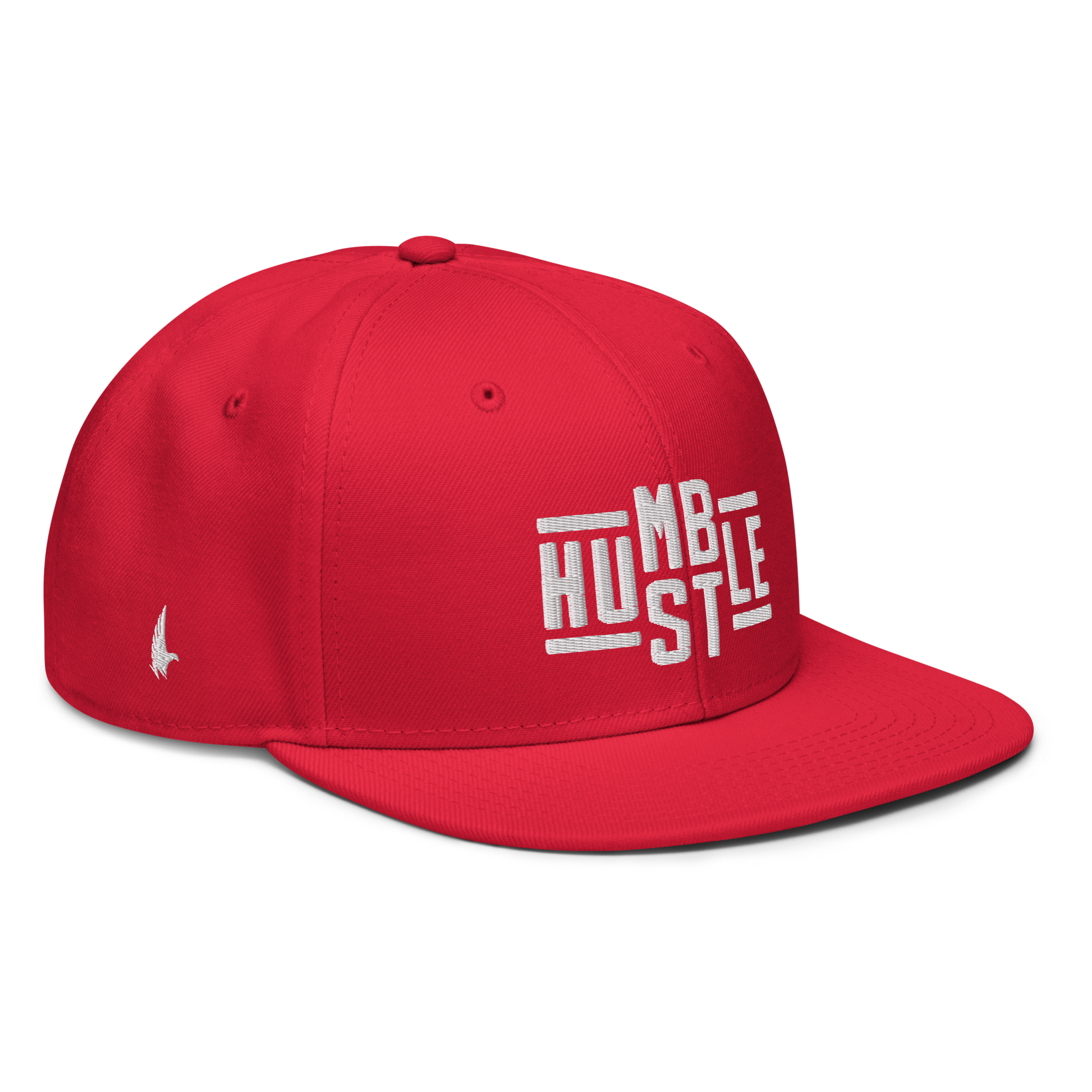 Loyalty Vibes Hustle Snapback Hat Red White OS Loyalty Vibes