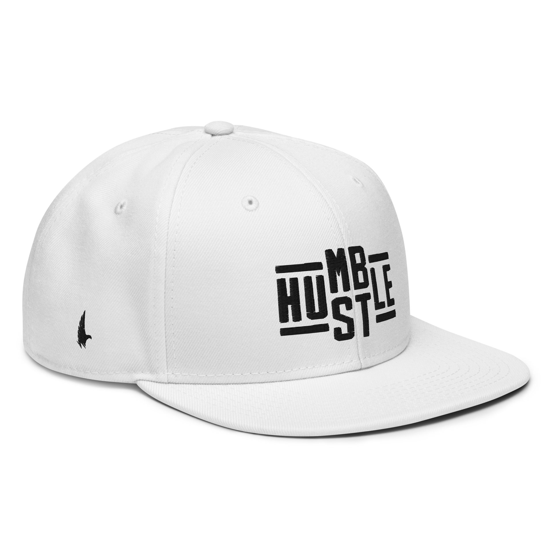 Loyalty Vibes Hustle Snapback Hat White Black OS Loyalty Vibes