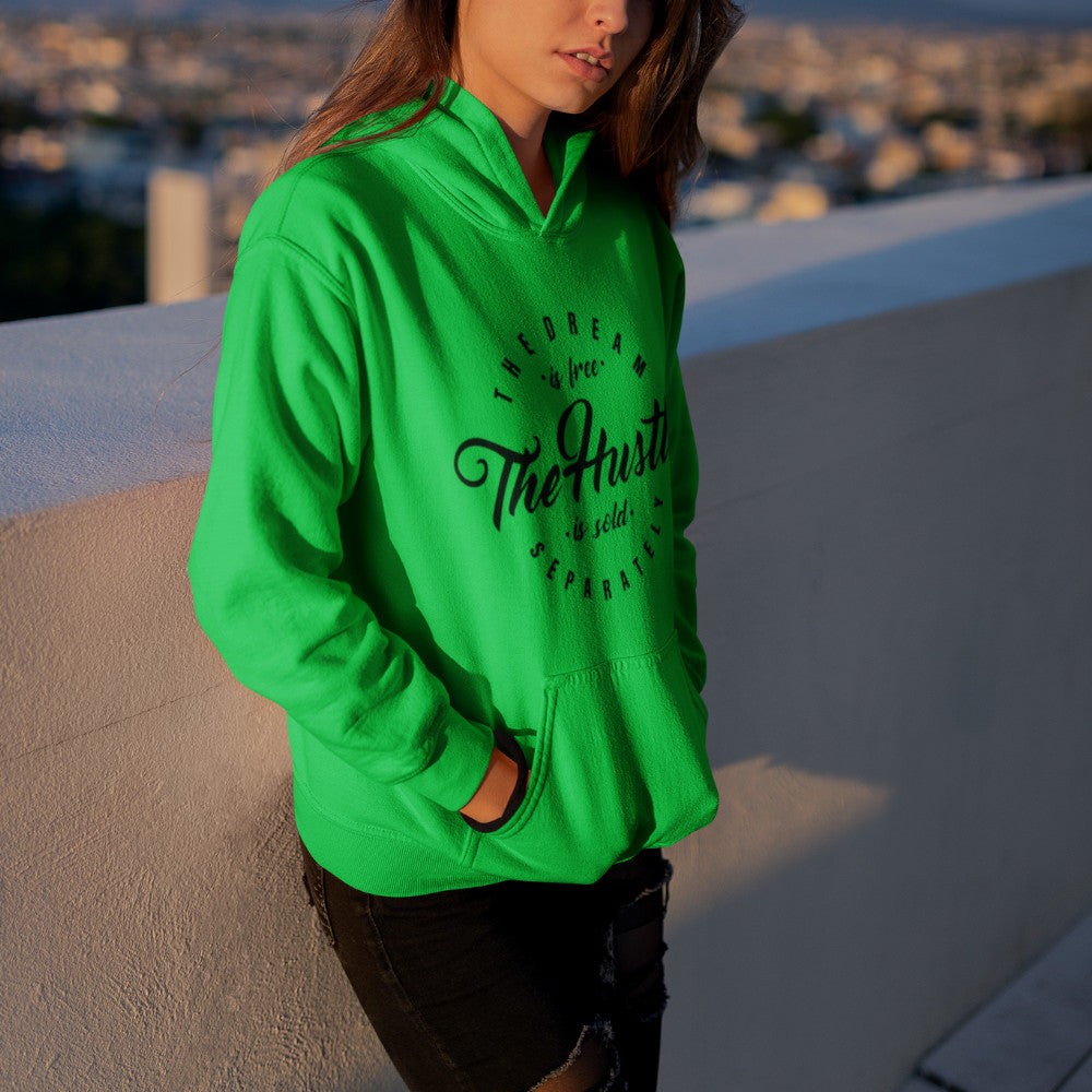 The Hustle Hoodie Green - Loyalty Vibes