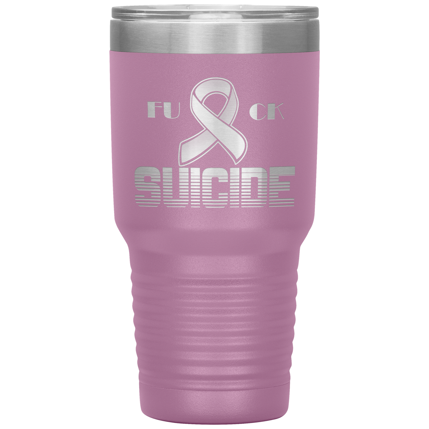 Fk Suicide Tumbler Light Purple 30 oz. - Loyalty Vibes
