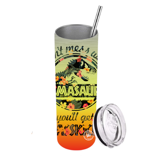 Jurasskicked Mamasaurus Tumbler Tropical Citrus Loyalty Vibes