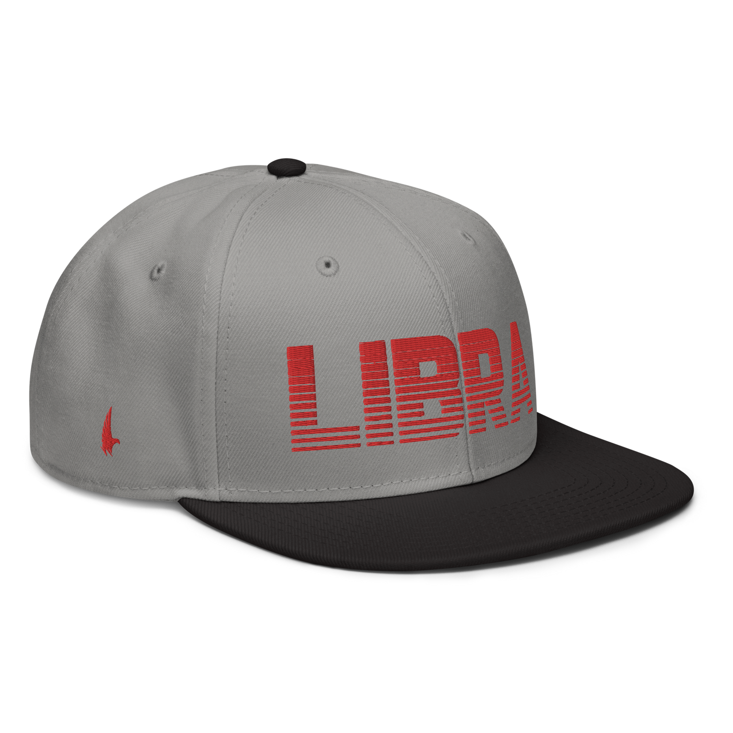 Loyalty Vibes Loyalty Vibes Libra Snapback Hat Gray Red Black