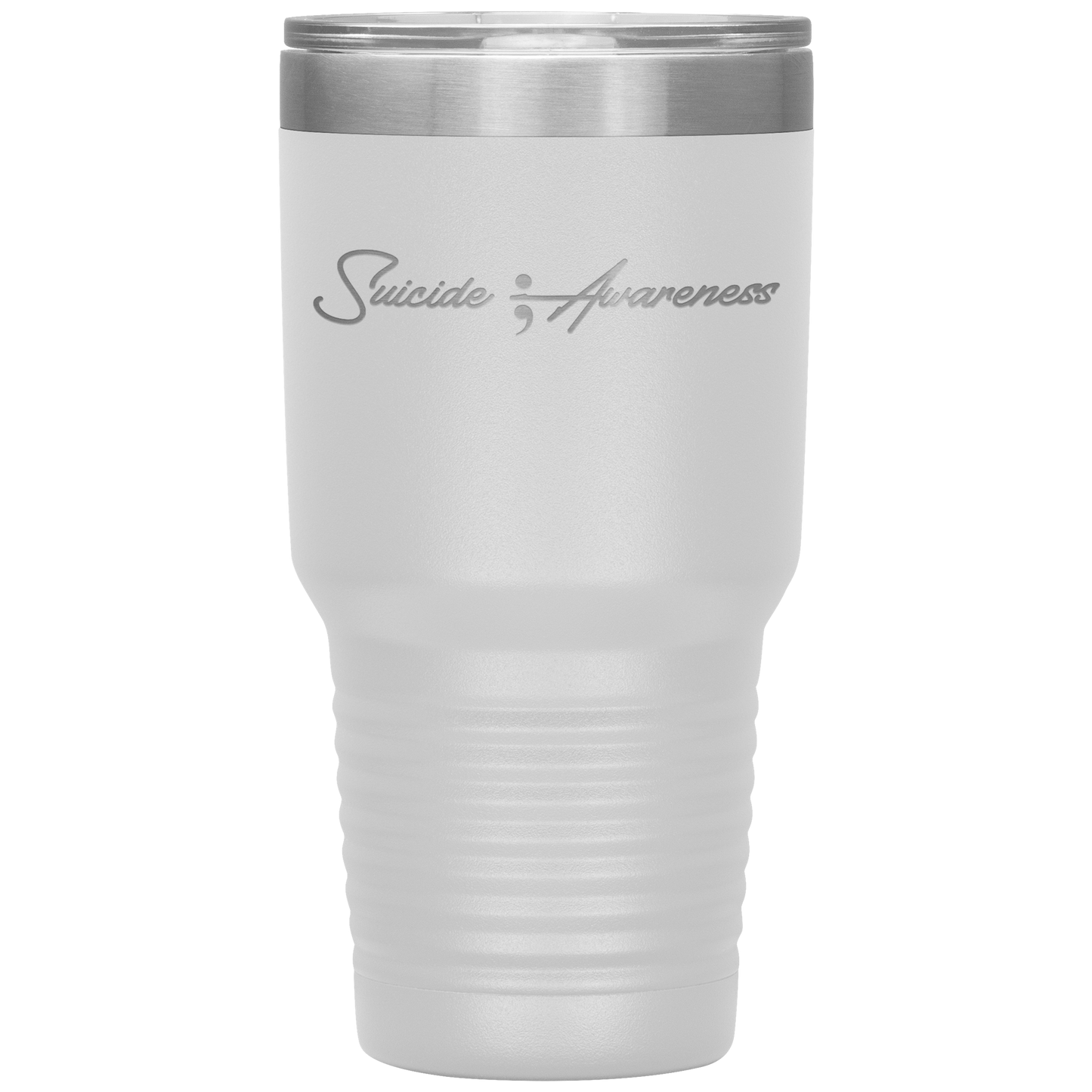 Suicide Awareness Tumbler White Loyalty Vibes