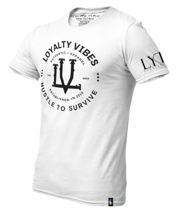 Loyalty Vibes Loyalty Gage Graphic Tee White Loyalty Vibes